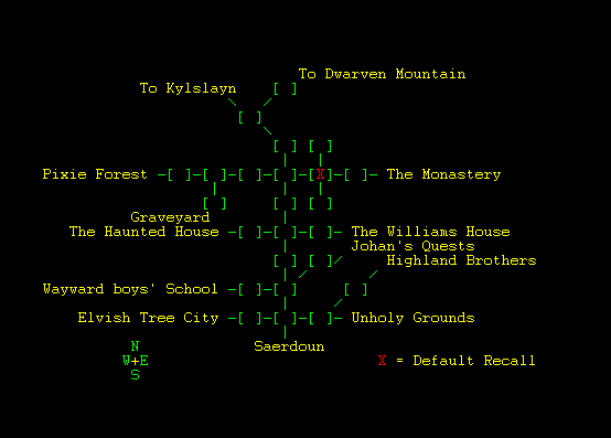 Newbie area map